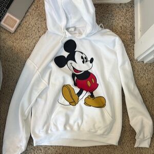 Disney White Mickey Mouse Hoodie